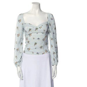 Calamansi Reformation Reign Top US 4 Gingham
